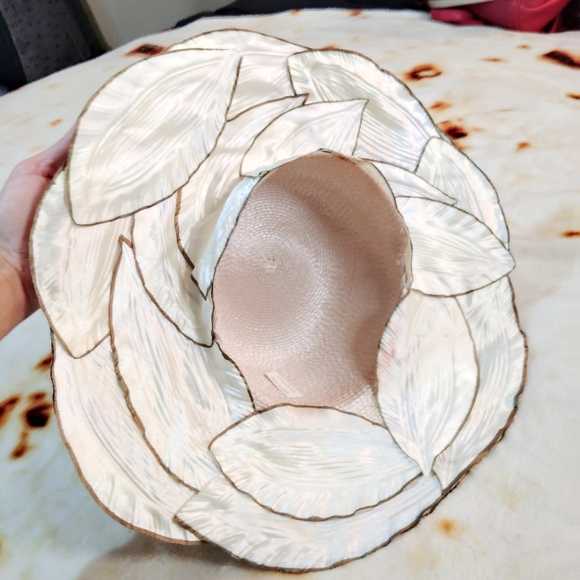 🖤3for25🖤Boho Tribal Cottagecore Avant Garde Handmade African Leafy Sun Hat - Picture 7 of 12